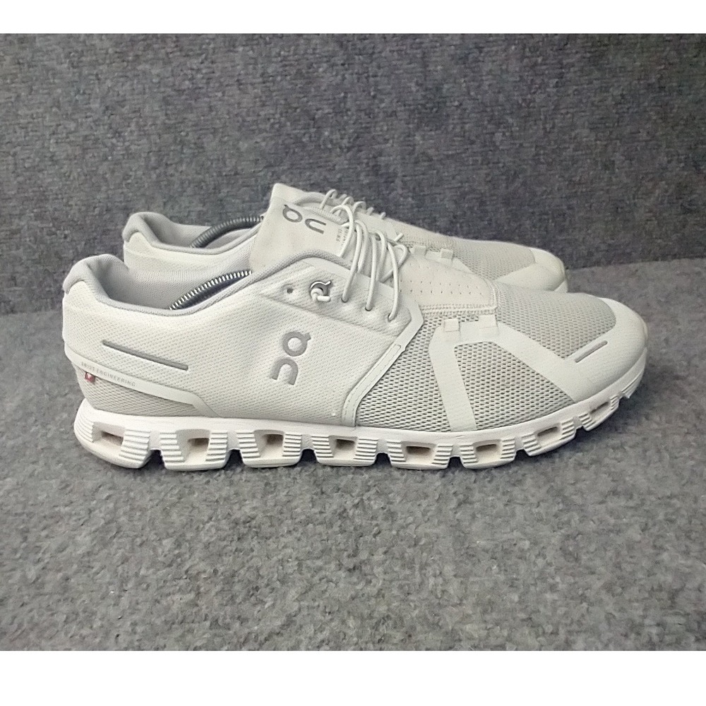 On Cloud 5 Running Shoes Men Size 12 White CloudTec Sneakers 59.98775